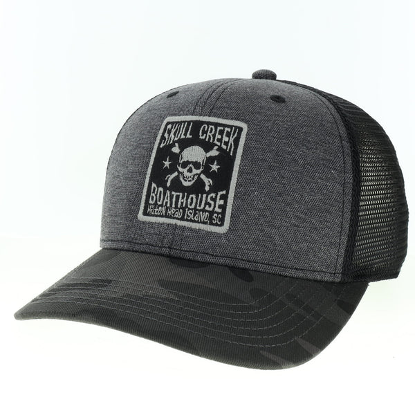 Skull Creek Snapback- Black/Camo