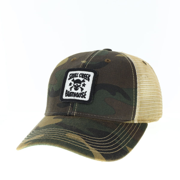 Youth Legacy Hat- Old Favorite Square Patch- Camo