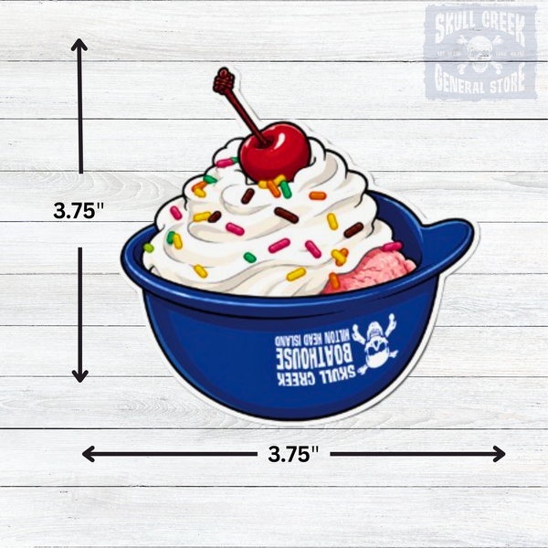 Ice Cream Helmet sticker