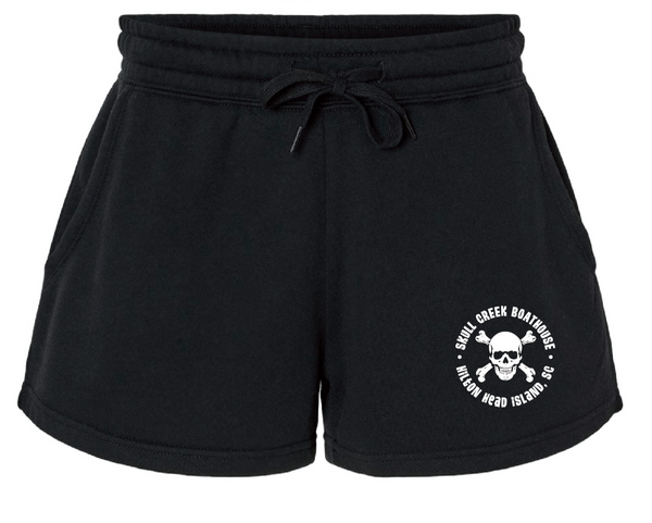 Cross Bones Shorts- Black