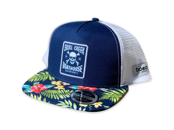 BOCO Gear Hat - Floral/Navy Trucker