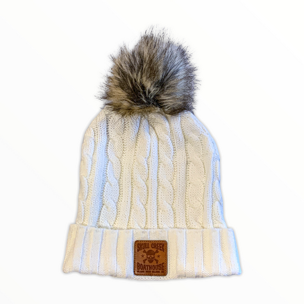 Legacy Cable Knit Beanie - White